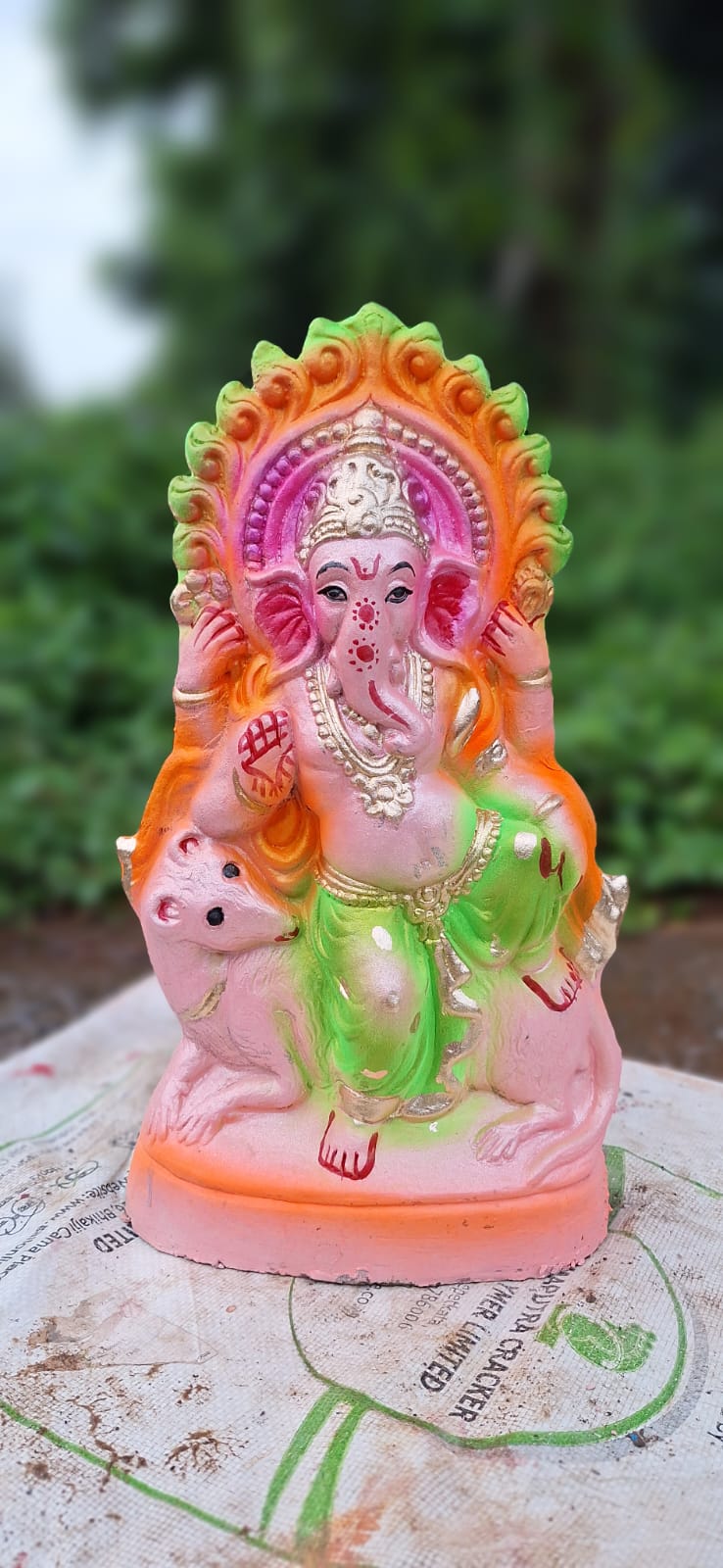 Babul idol workshop b37 Ganesh Mold for Making Idol | 1 feet 7 inch Hight Ganesh Idol Making Mold | Eco Friendly Ganesh murti Making DIY kit and Powder