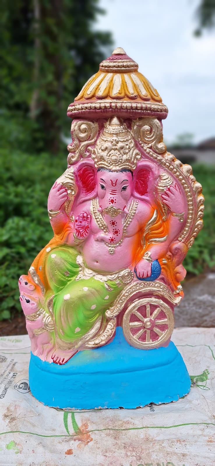 Babul idol workshop B40 Ganesh Mold for Making Idol | 2 feet 9 inch Hight Ganesh Idol Making Mold | Eco Friendly Ganesh murti Making DIY kit and Powder