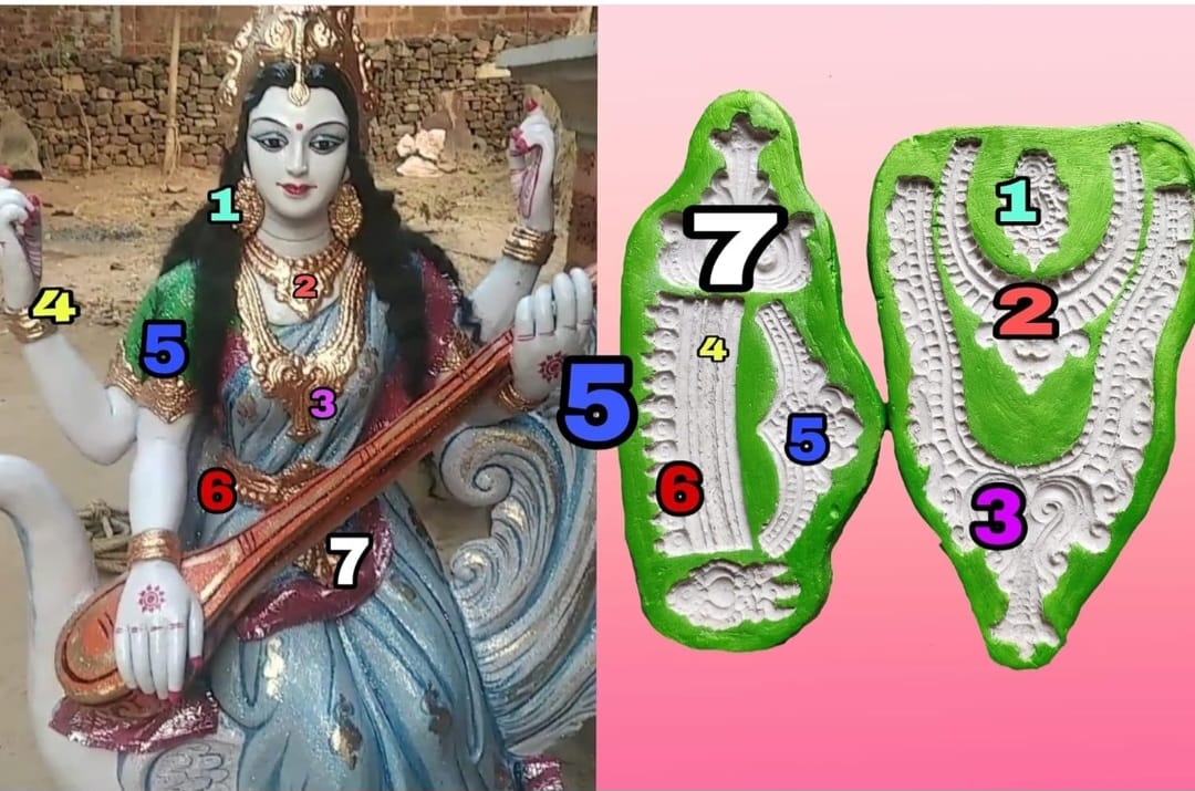 Babul idol workshop B1 ledis Idol Ornaments Mold | Thish Item are Coverage 3-7 feet murti | high qulity Fiber Mould Work in Clay | This Item are uses Female Idol - Durga,LAXMI,Saraswati,AMBIKA ect...