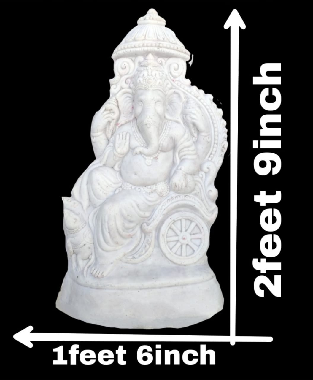 Babul idol workshop B40 Ganesh Mold for Making Idol | 2 feet 9 inch Hight Ganesh Idol Making Mold | Eco Friendly Ganesh murti Making DIY kit and Powder
