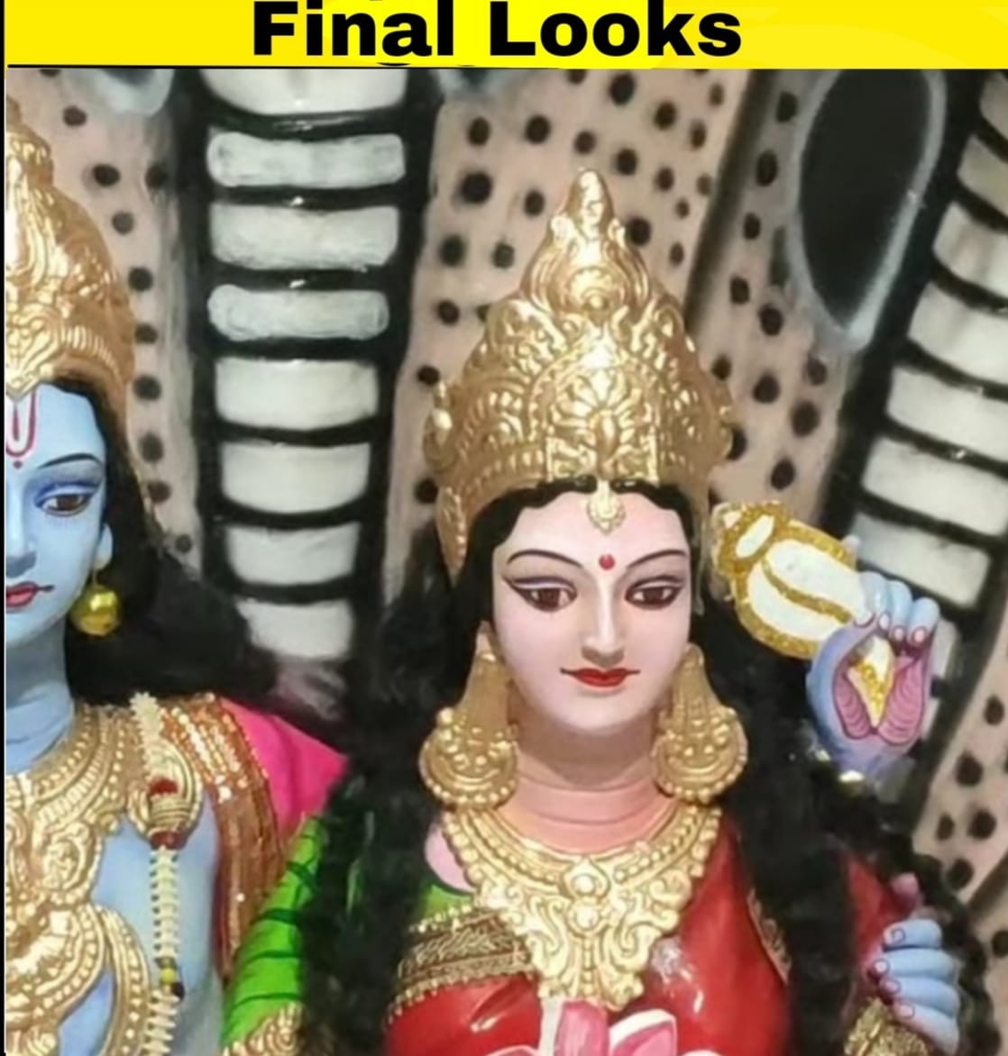 Babul idol workshop b15 ledis face Making Mold 5-6 fit Idol Coverage (Fiber) |use in Saraswati,Durga,laxmi,parbati,serawali and All Female Idol face