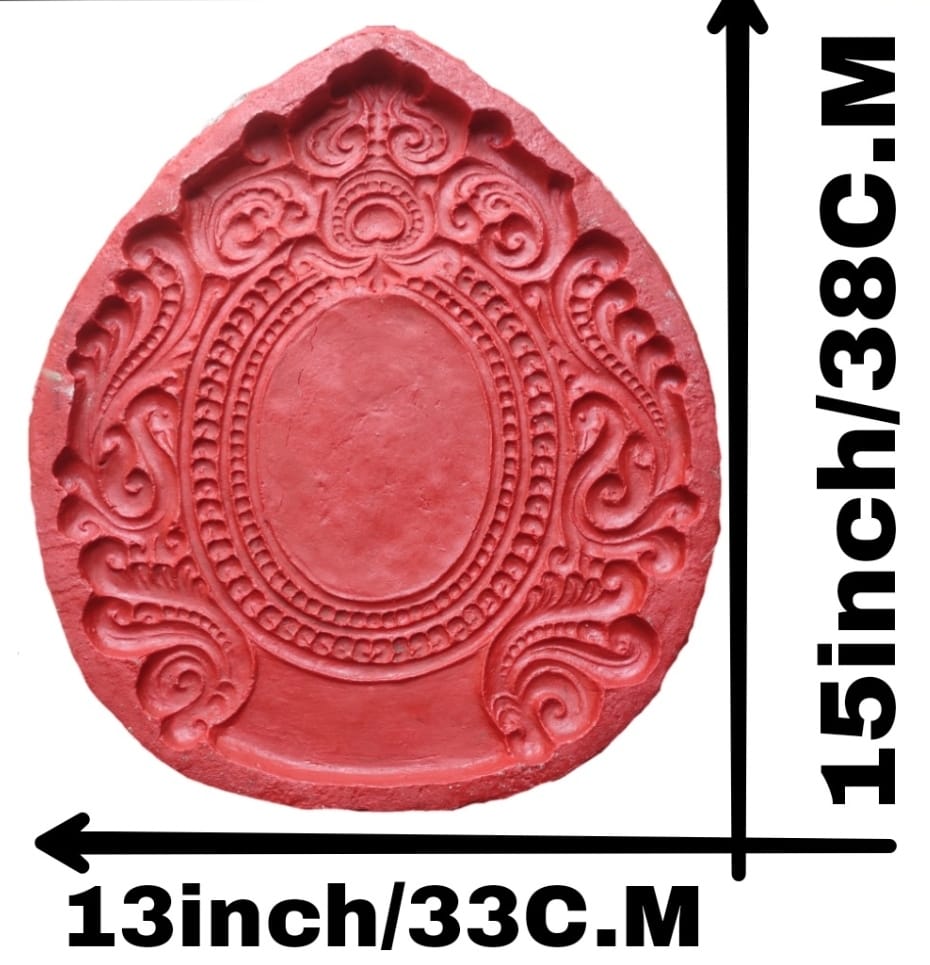 Babul Idol Workshop B26 Background Design Making Mold, pichhe wale chakree Mold Fiber