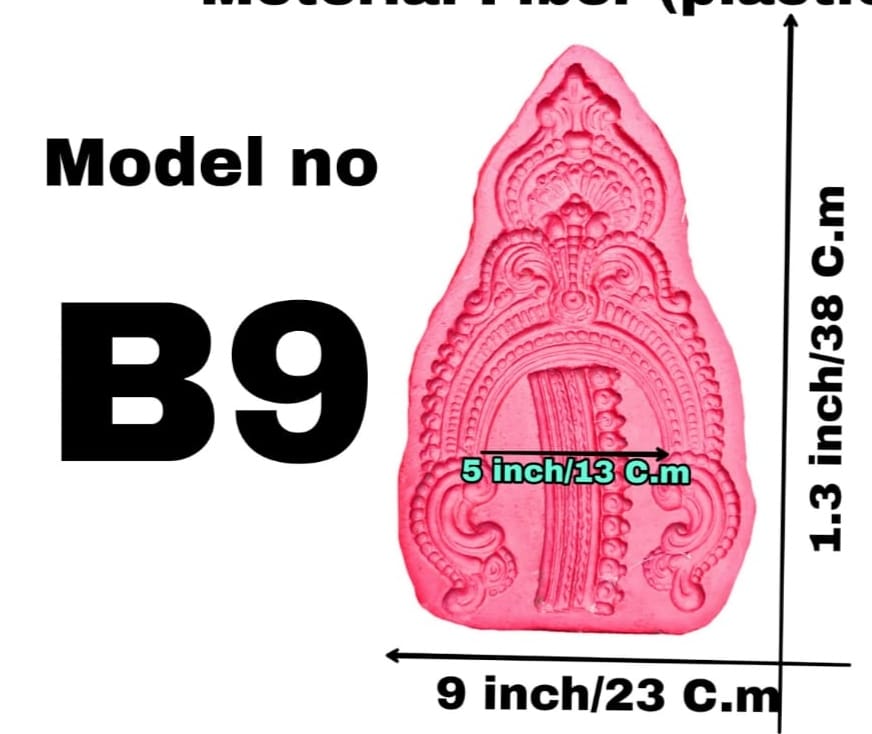 Babul idol workshop B9 ledis Idol mukut and Ornaments Mold | Thish Item are Coverage 3-7 feet murti | high qulity Fiber Mould Work in Clay | This Item are uses Female Idol - Durga,LAXMI ECT
