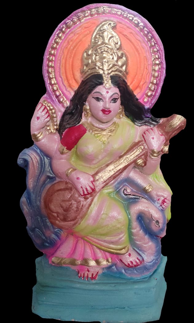 Babul idol workshop B18 Saraswati Idol Making Mold 17 inch Idol Purpose (Fiber) | B18 | Saraswati MATA ke Sancha | Saraswati Mold | Saraswati Idol Full Mold