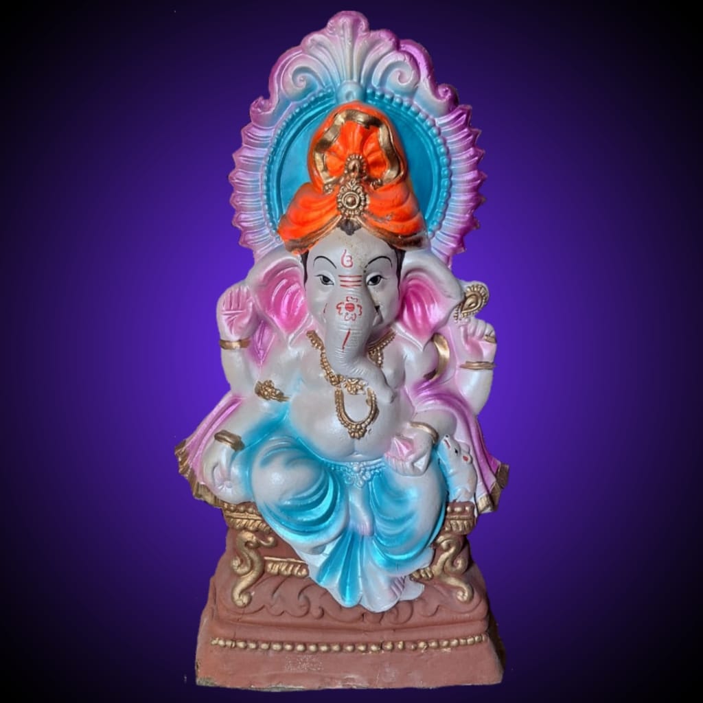 Babul idol workshop B55 Ganesh mold for making idol | 1 feet 10 inch hight Ganesh idol making mold | Eco friendly ganesh murti making DIY kit and powder