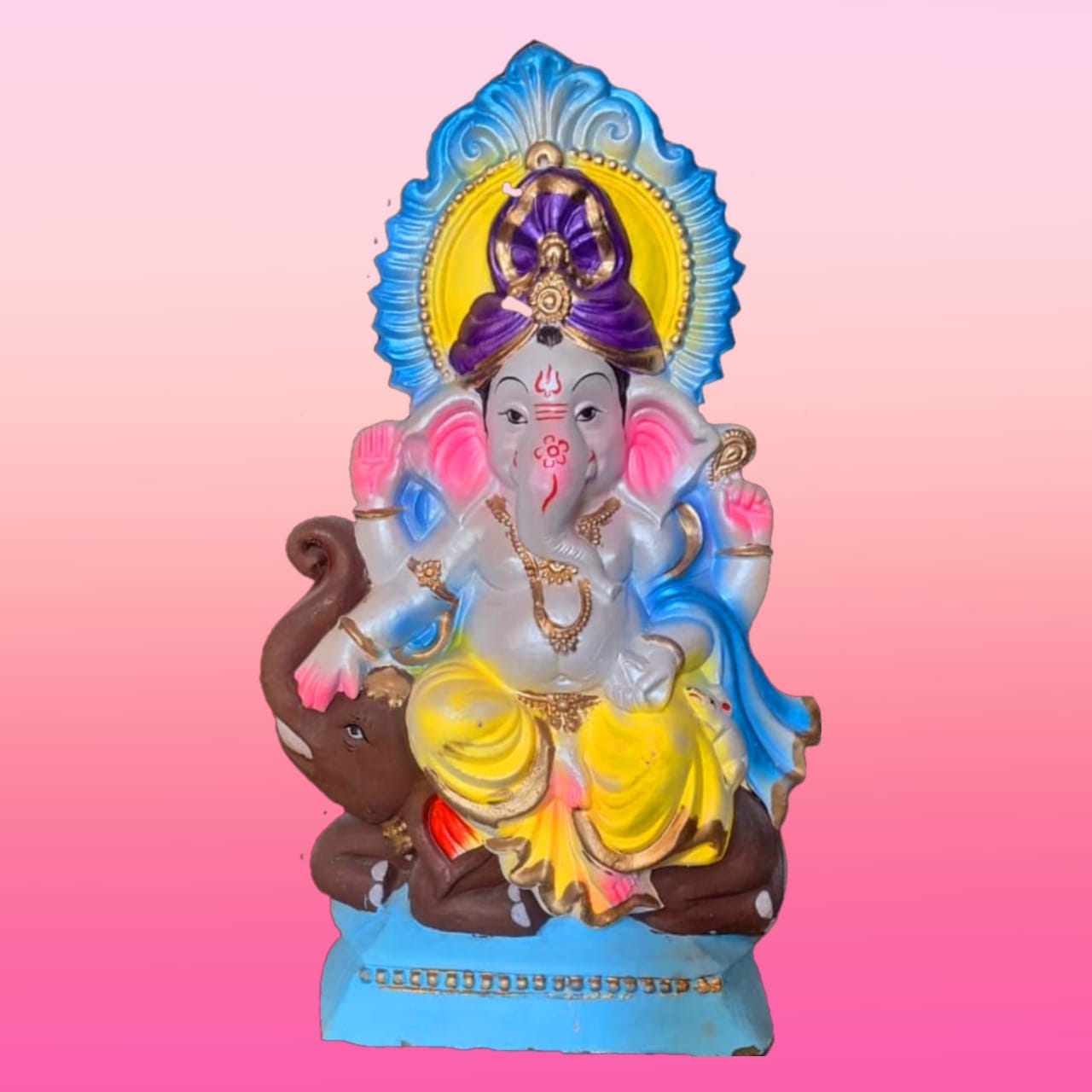 Babul idol workshop B53 Ganesh mold for making idol | 1 feet 10 inch hight Ganesh idol making mold | Eco friendly ganesh murti making DIY kit and powder