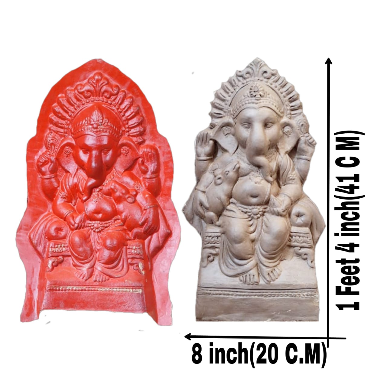 Babul idol workshop B51 Ganesh mold for making idol | 1 feet 4 inch hight Ganesh idol making mold | Eco friendly ganesh murti making DIY kit and powder