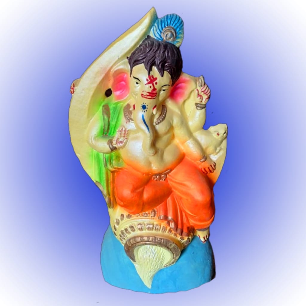 Babul idol workshop B52 Ganesh mold for making idol | 1 feet 8 inch hight Ganesh idol making mold | Eco friendly ganesh murti making DIY kit and powder
