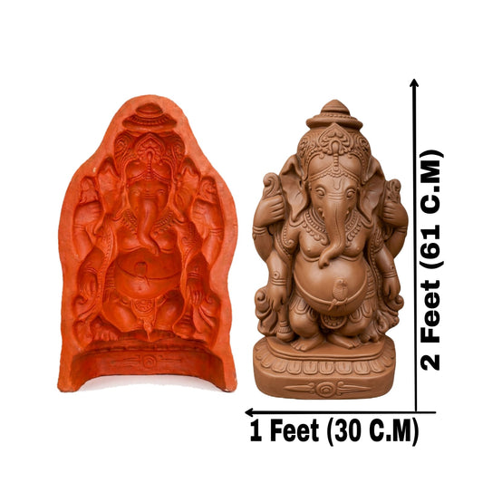 Babul idol workshop B57 Ganesh idol mold 2 feet fiber stone desing
