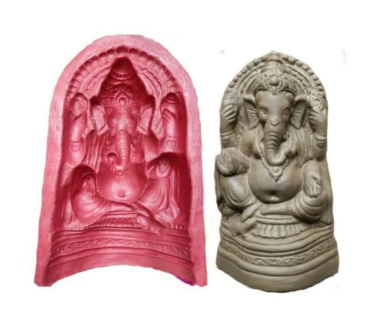 Babul idol workshop B7 Ganesh Mold for Making Idol | 13 inch Hight Ganesh Idol Making Mold | Eco Friendly Ganesh murti Making DIY kit and Powder
