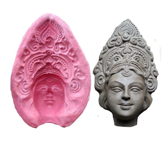 Babul idol workshop B10 Female Idol face Making Mold 3fit Idol Purpose (Fiber) | B10 | Female murti face Mold | Idol face Mold | Saraswati Idol face Mold