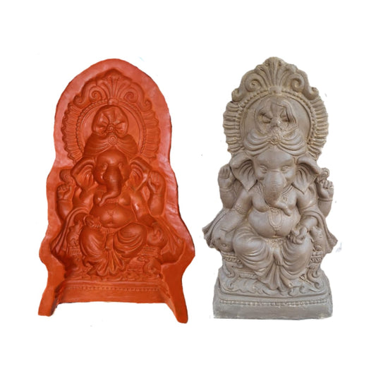 Babul idol workshop B55 Ganesh mold for making idol | 1 feet 10 inch hight Ganesh idol making mold | Eco friendly ganesh murti making DIY kit and powder