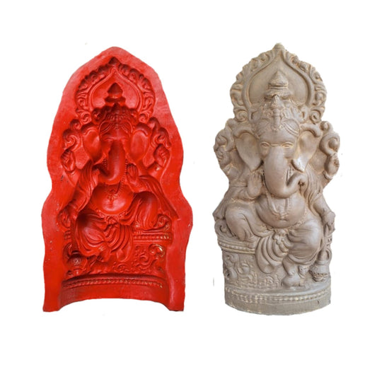 Babul idol workshop B50 Ganesh Mold for Making Idol | 1 feet 6 inch Hight Ganesh Idol Making Mold | Eco Friendly Ganesh murti Making DIY kit and Powder