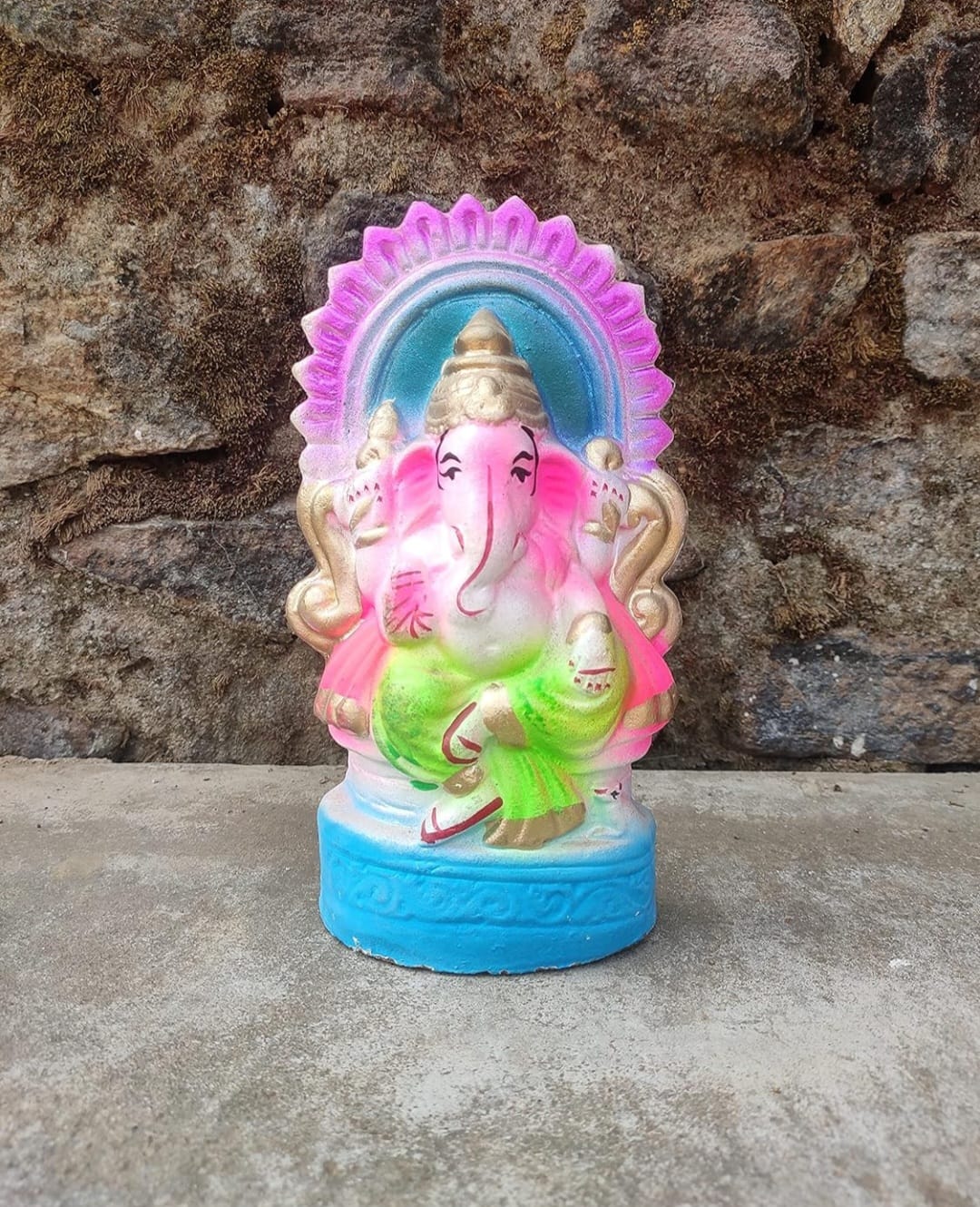 Babul idol workshop b28 Ganesh Mold for Making Idol | 8 inch Hight Ganesh Idol Making Mold | Eco Friendly Ganesh murti Making DIY kit and Powder