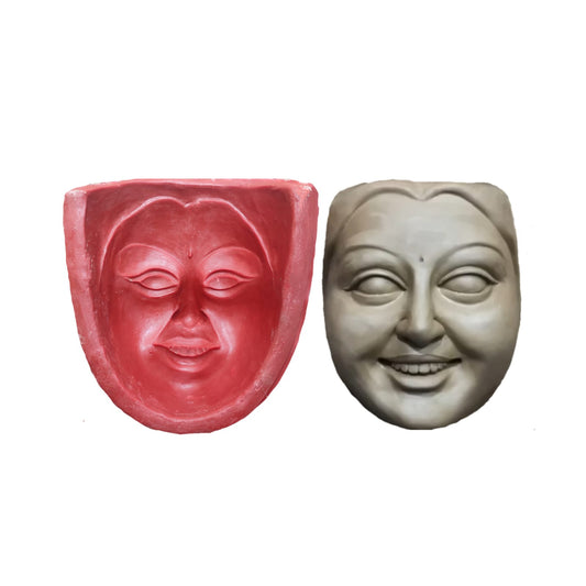 Babul idol workshop B27 ledis Laughing face Making Mold 7-8 fit Idol Coverage (Fiber) | hasne wala chehera | use in Saraswati,Durga,laxmi,parbati,serawali and All Female Idol face