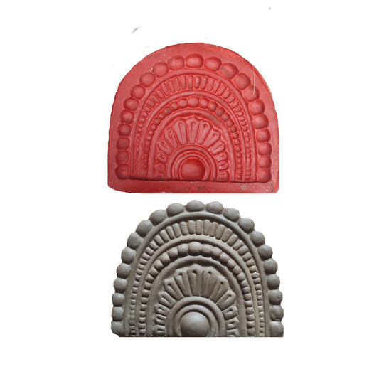 Babul Idol Workshop B21 Background Design Making Mold | Singhasan Design Mold Fiber Mold