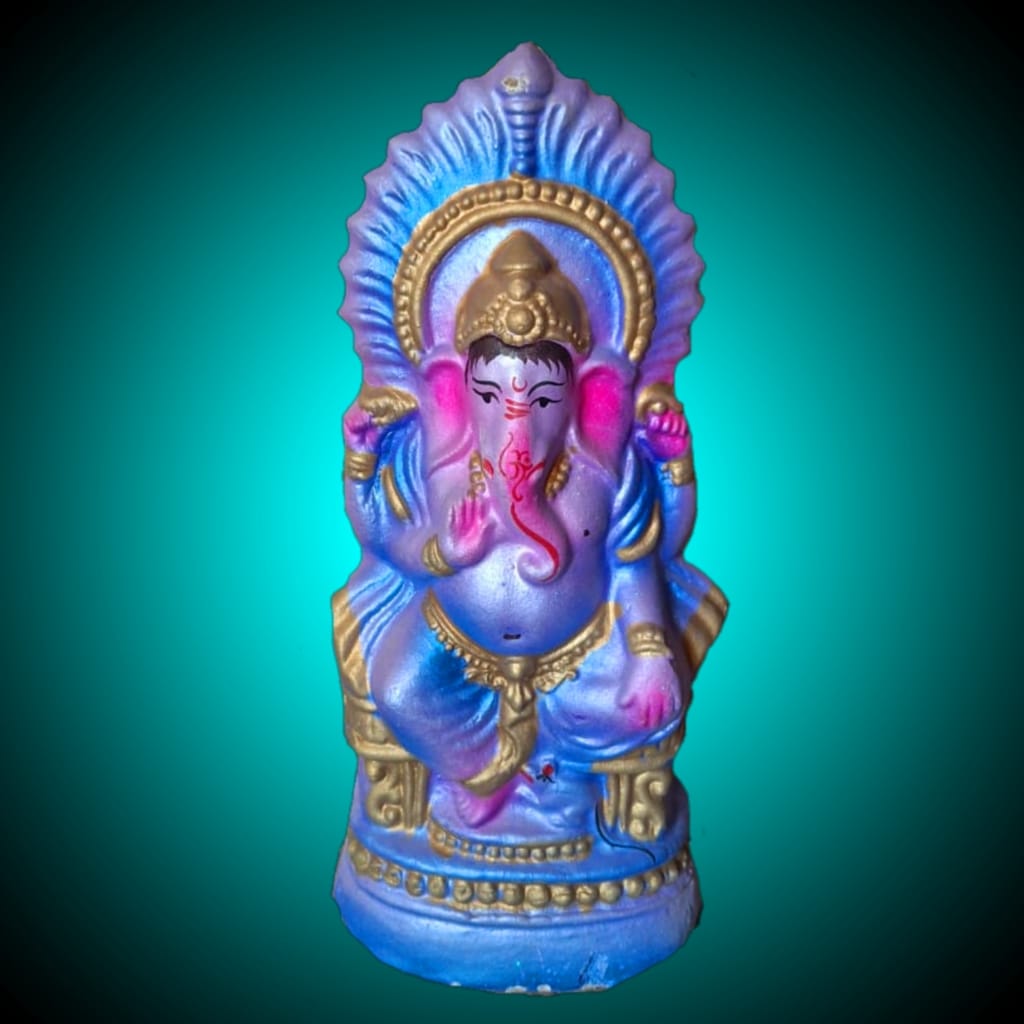 Babul idol workshop B54 Ganesh mold for making idol | 1 feet hight Ganesh idol making mold | Eco friendly ganesh murti making DIY kit and powder