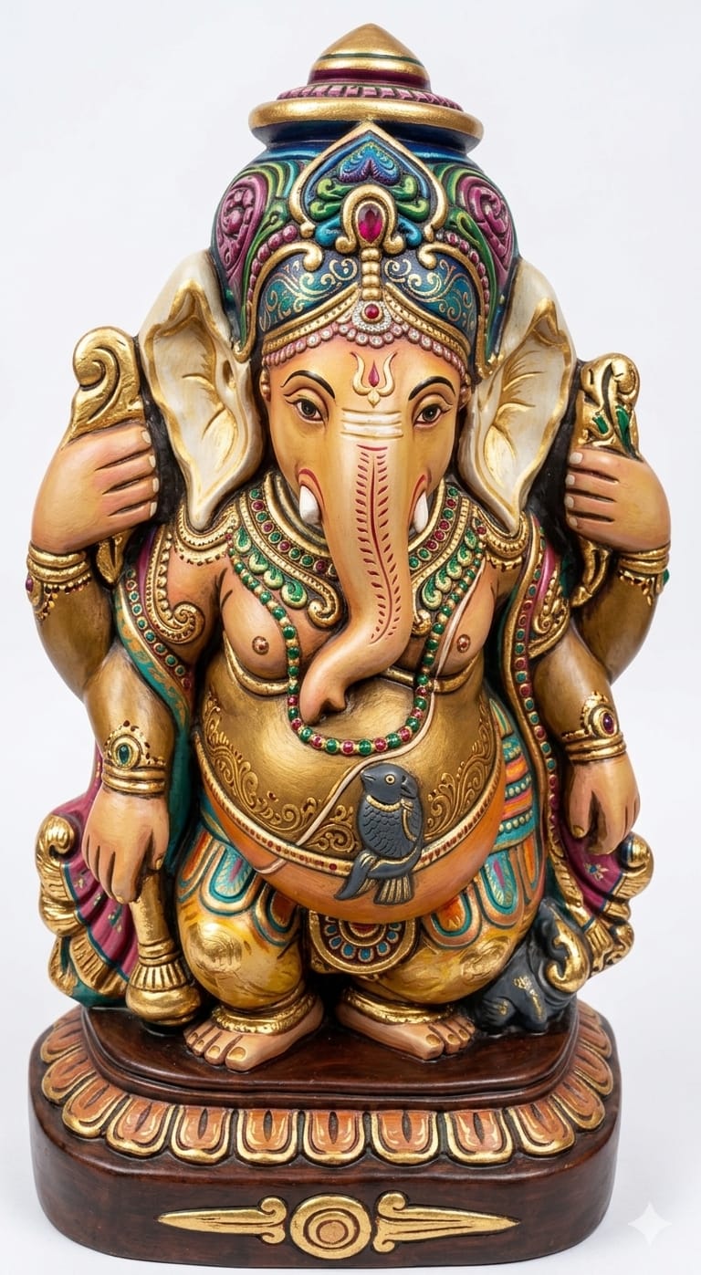 Babul idol workshop B57 Ganesh idol mold 2 feet fiber stone desing