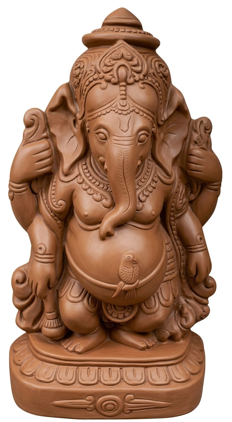 Babul idol workshop B57 Ganesh idol mold 2 feet fiber stone desing